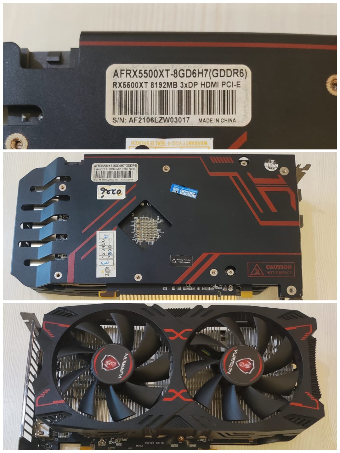 VGA Vurrion RX5500XT 8GB